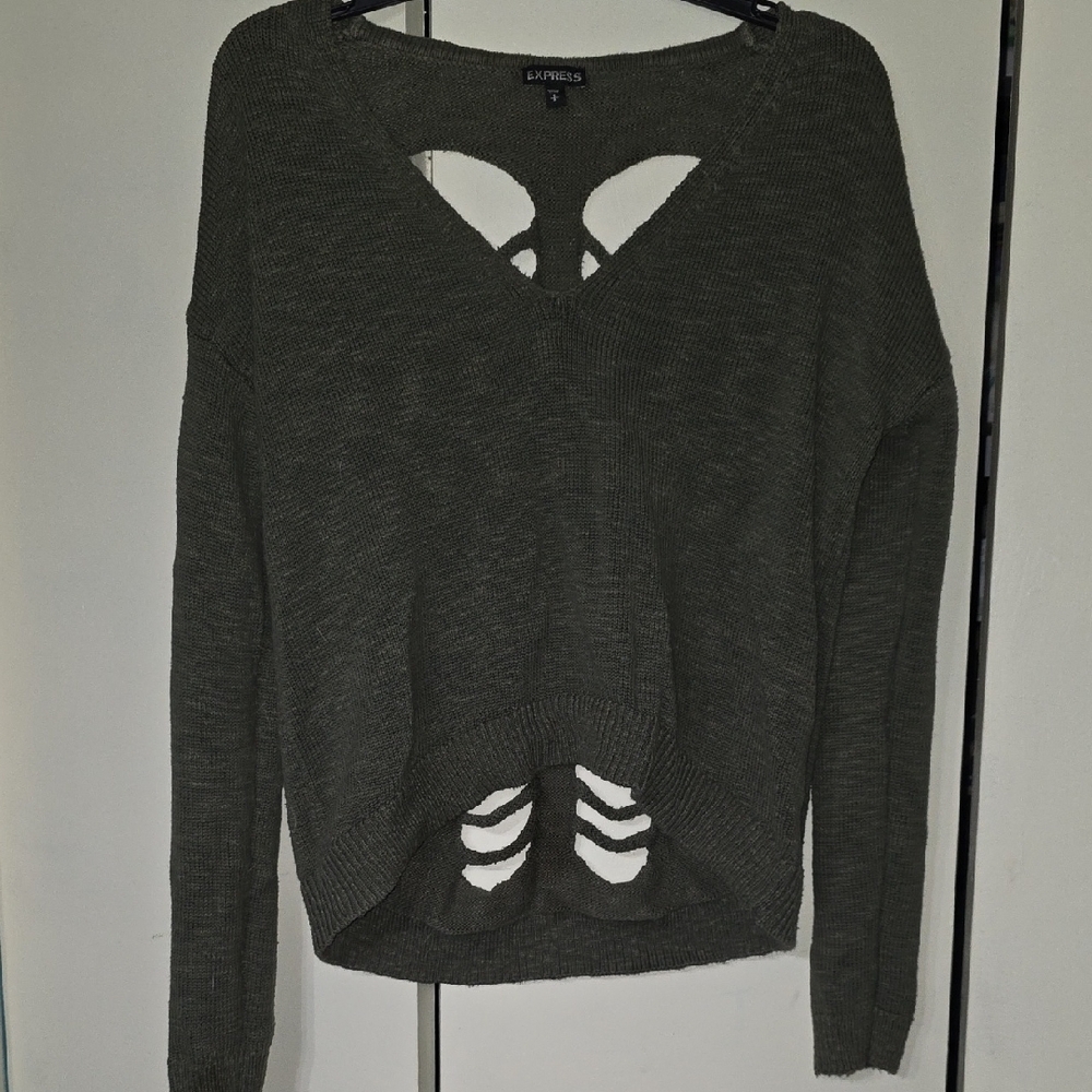 Express Women's Olive Sweater